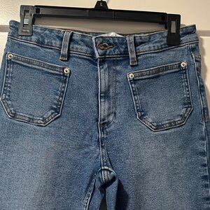 Zara High Rise Blue Jeans